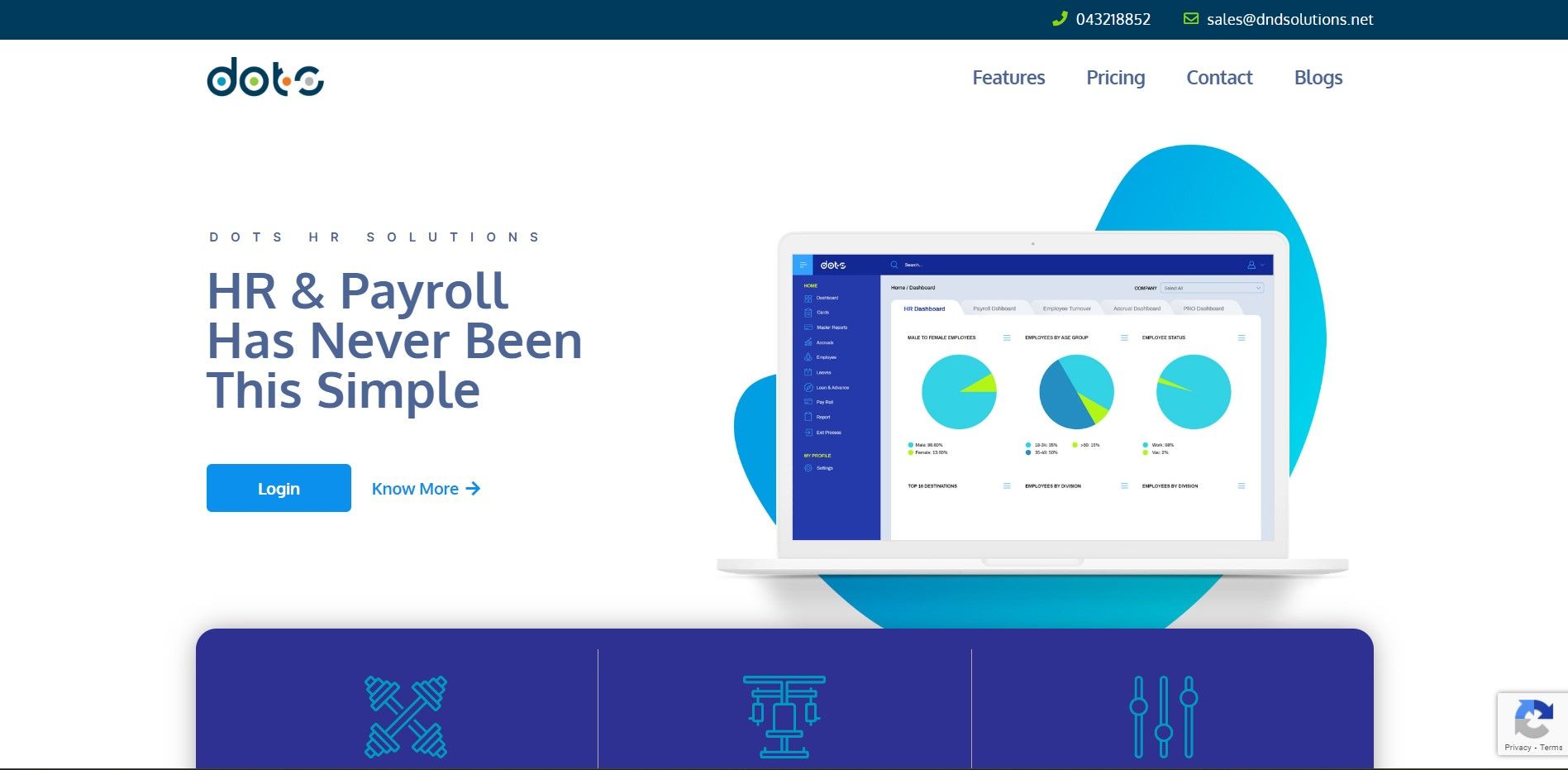 An image of Dots HR mentioning HR and Payroll made simple