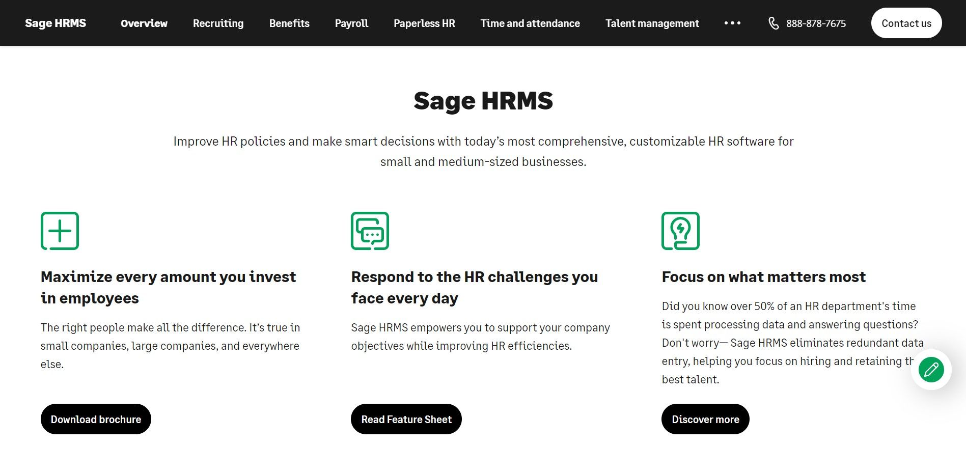 An image of Sage HRMS, a outstanding HR software for UAE