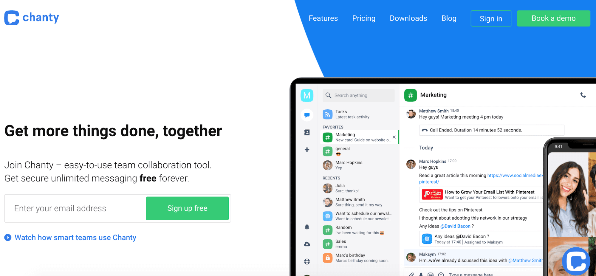 Chanty, a great remote working tool