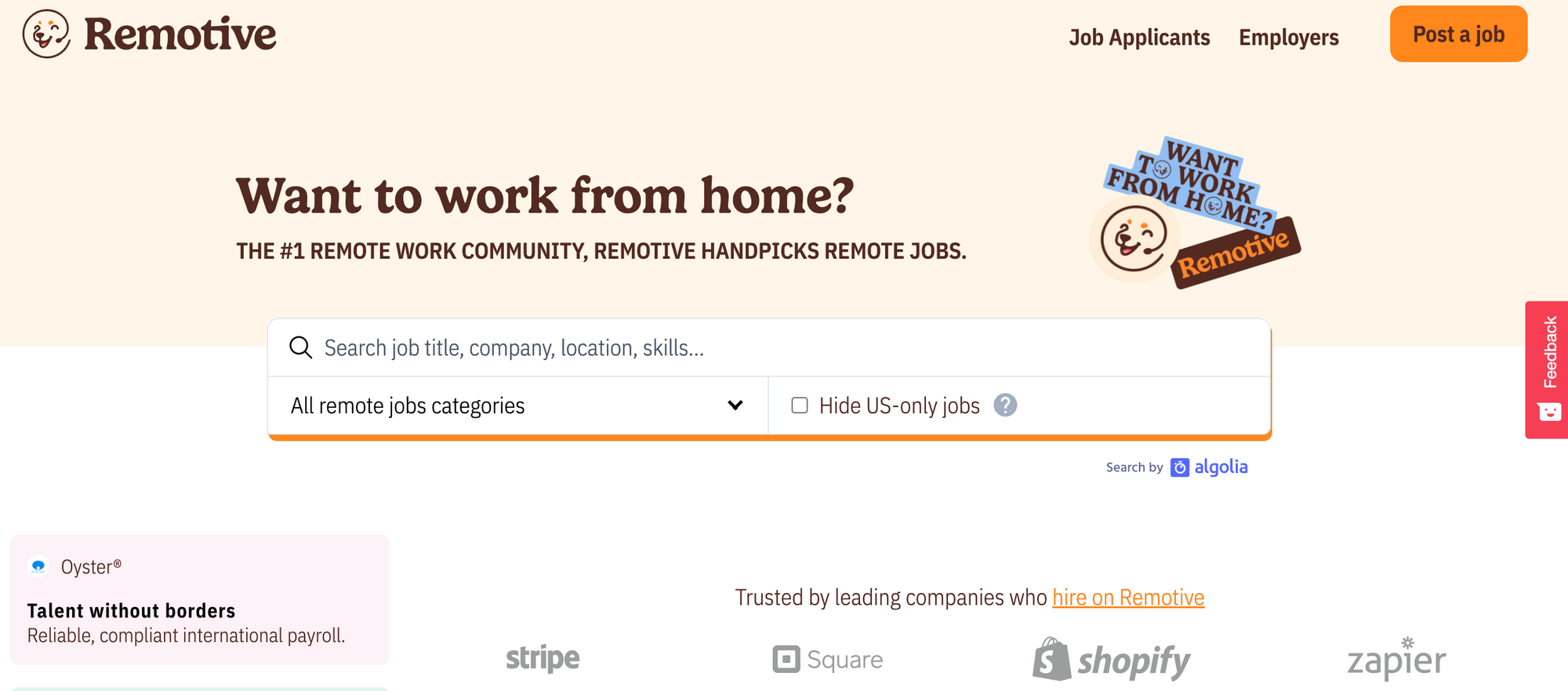 Remotive, one of the top freelance websites
