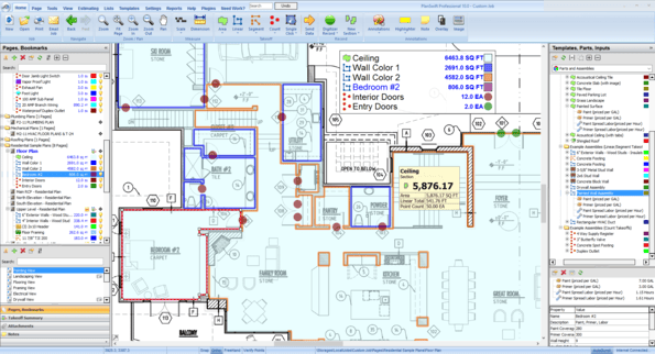 PlanSwift app running on a computer.