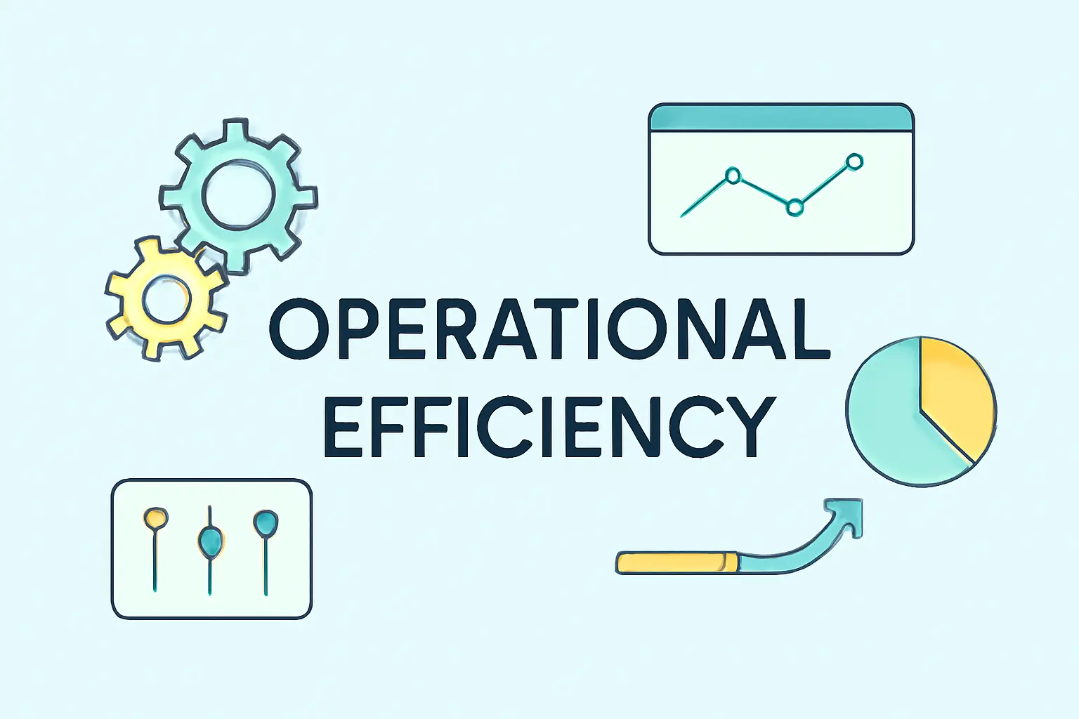 Charts graphs pointing out operational efficiency