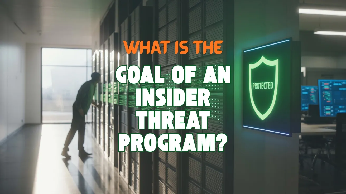 Image representing the goals and steps to initiate an insider threat program.