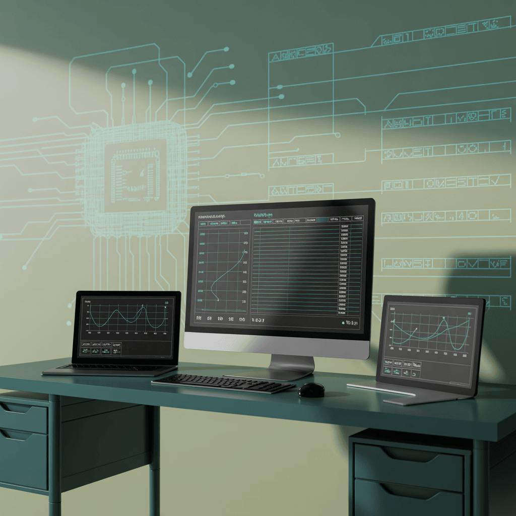 A split view of how one display is showing trickery, and the other one is tracking the anomalies