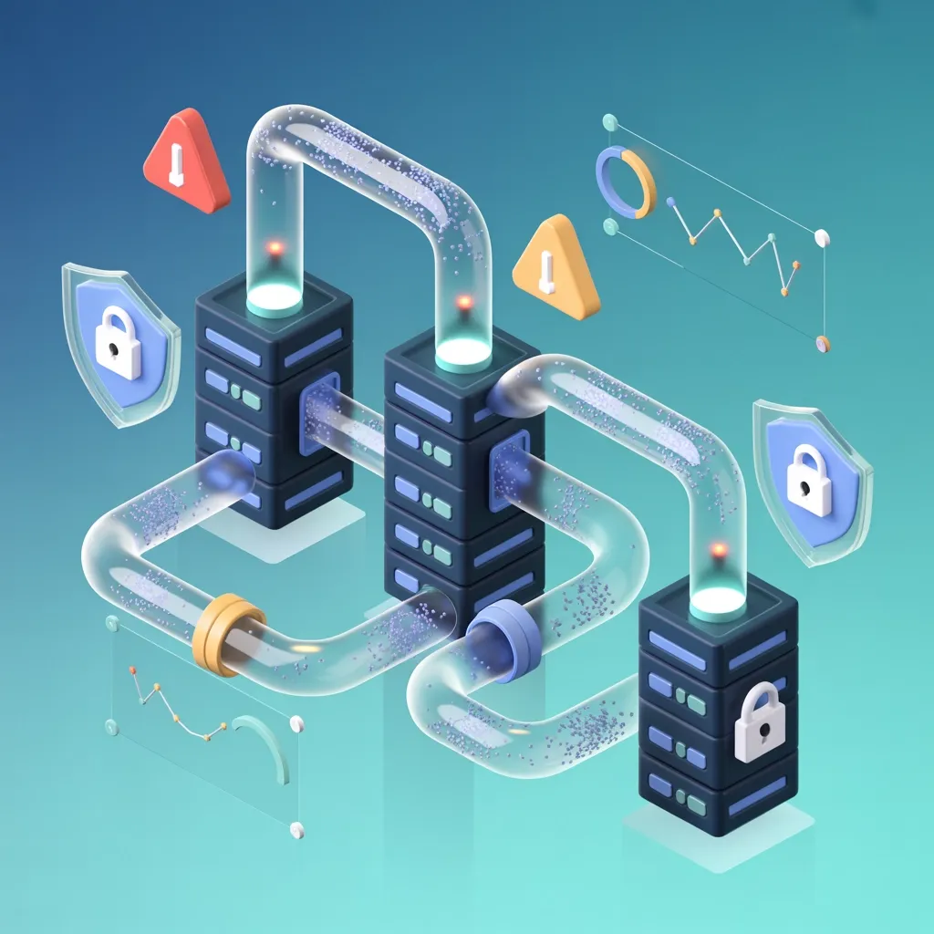 Data servers showing alerts due to data leaks