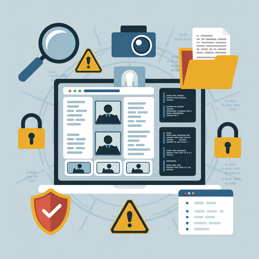 Gather and document suspicious activities of monitoring