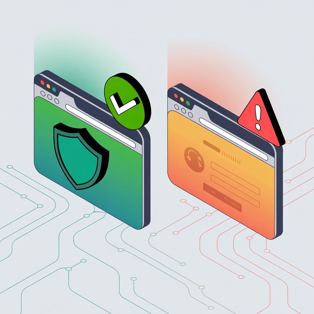 Know the difference between real and fake website