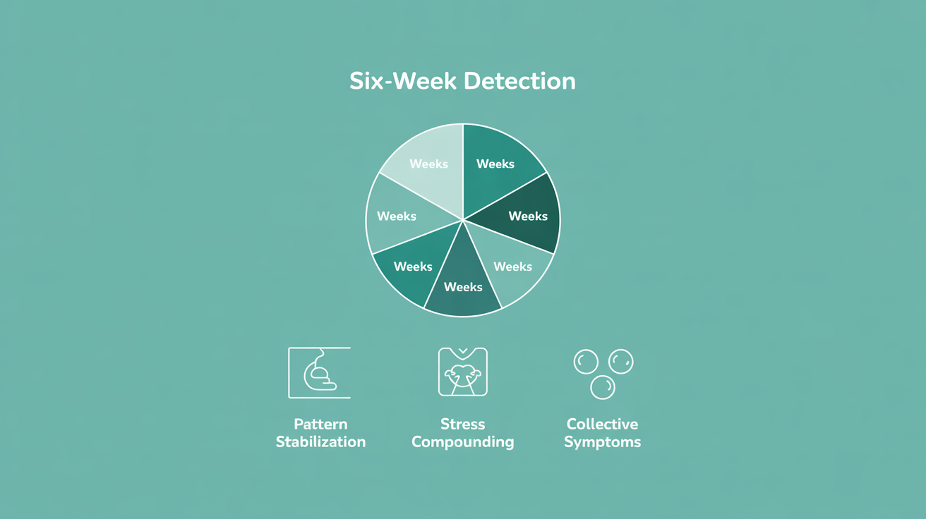 Burnout detection in 6 weeks is optimal