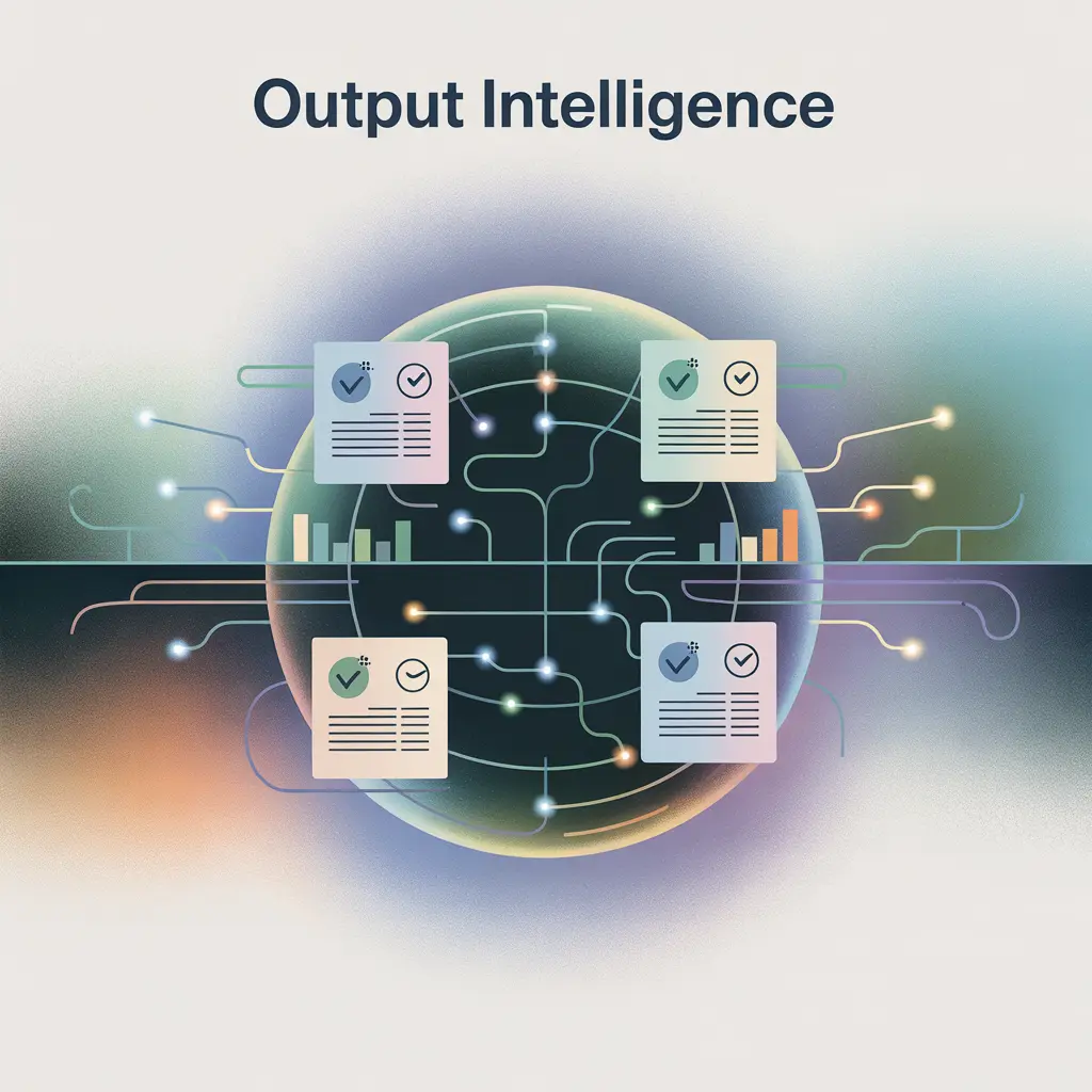 Output intelligence tracking visualized by completed tasks and shared projects
