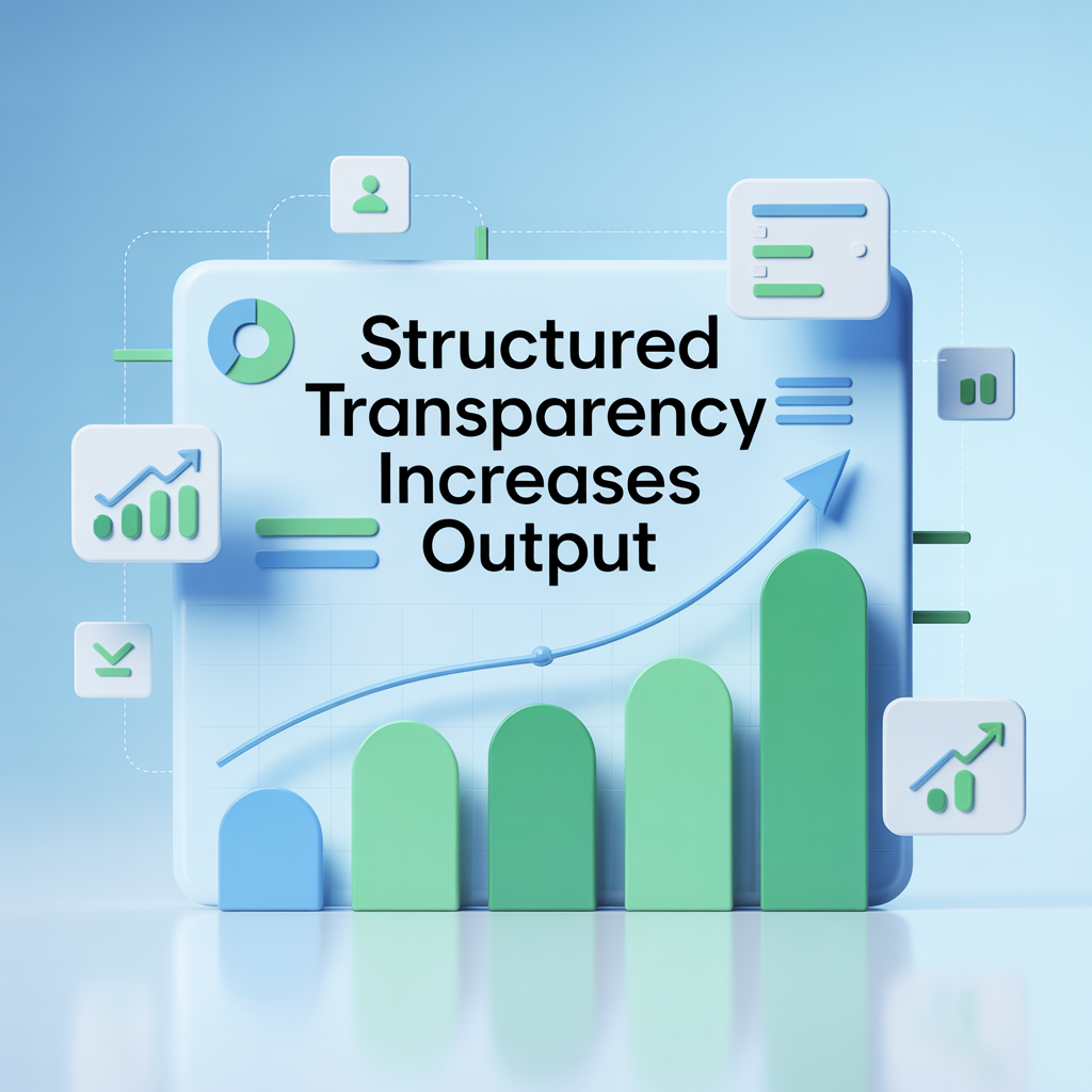 Employees show better output with transparency and autonomy