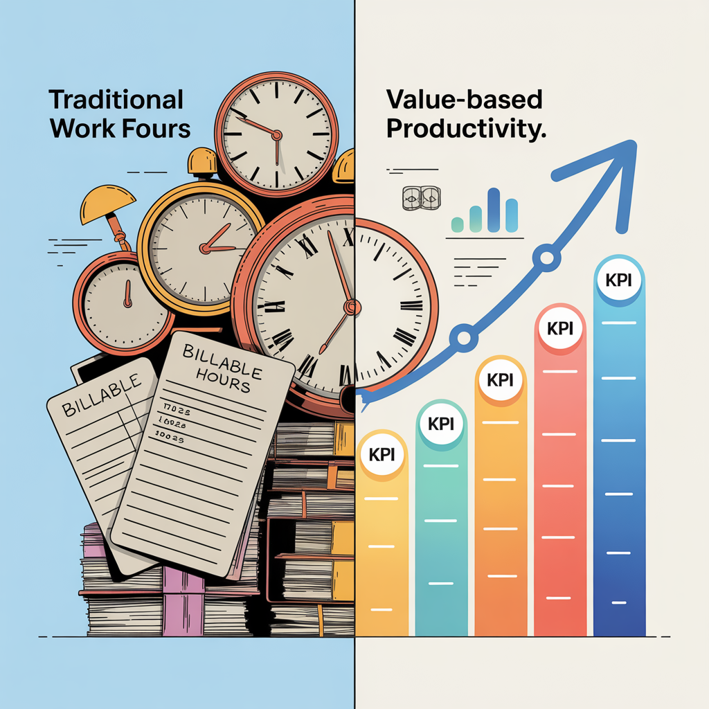 The sharp contrast between traditional working hours vs value-based productivity