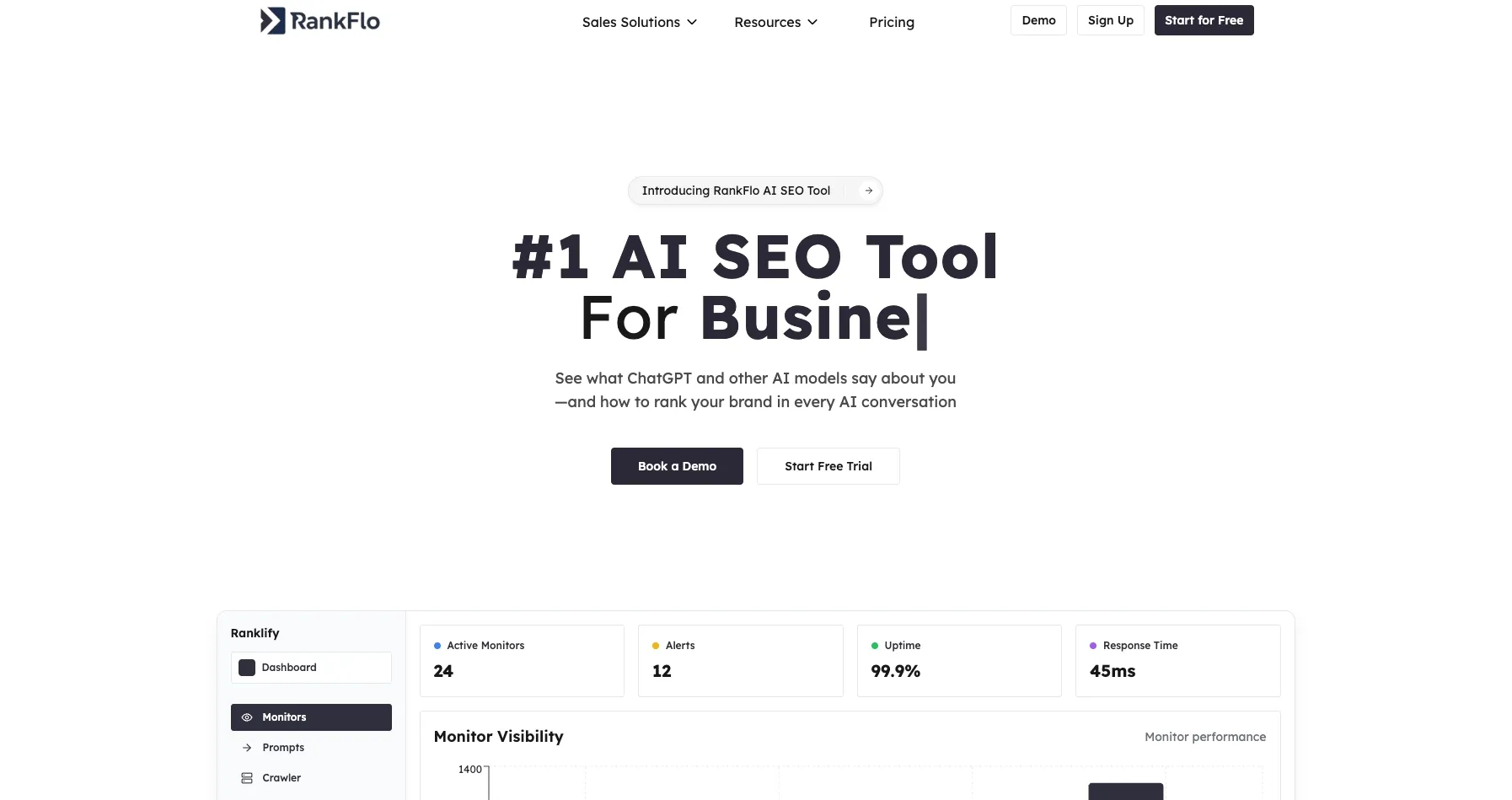 Salestial AI Homepage