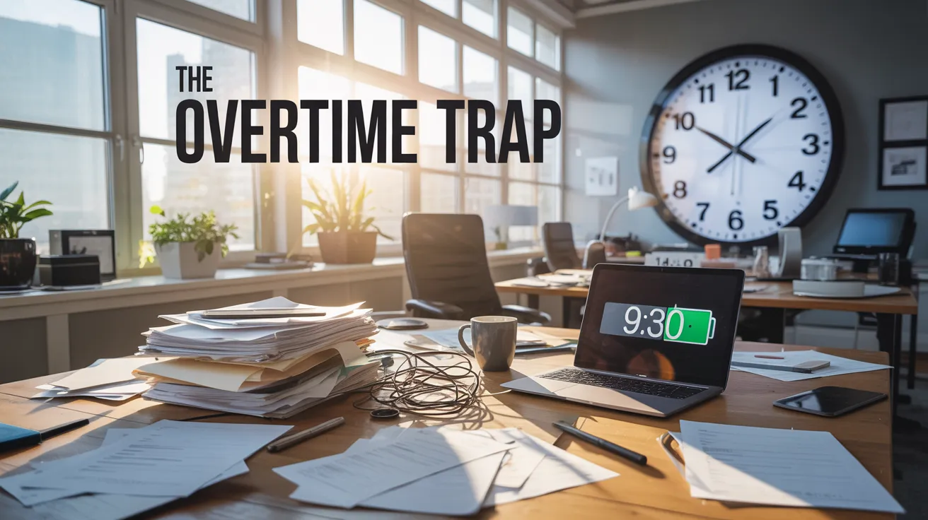 A desk with a laptop coffee cup and a bunch of files 