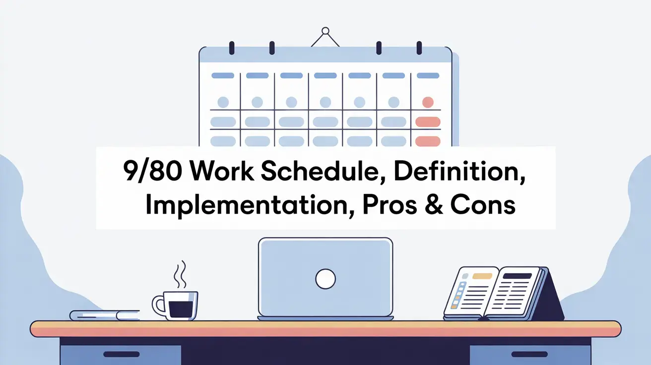 A work setup that represents a 9/80 work schedule