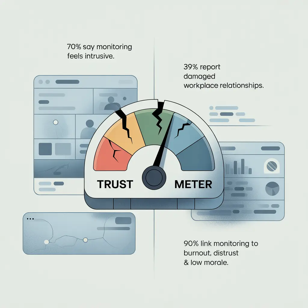 Secret monitoring can easily erode trust, cause burnouts and anxiety