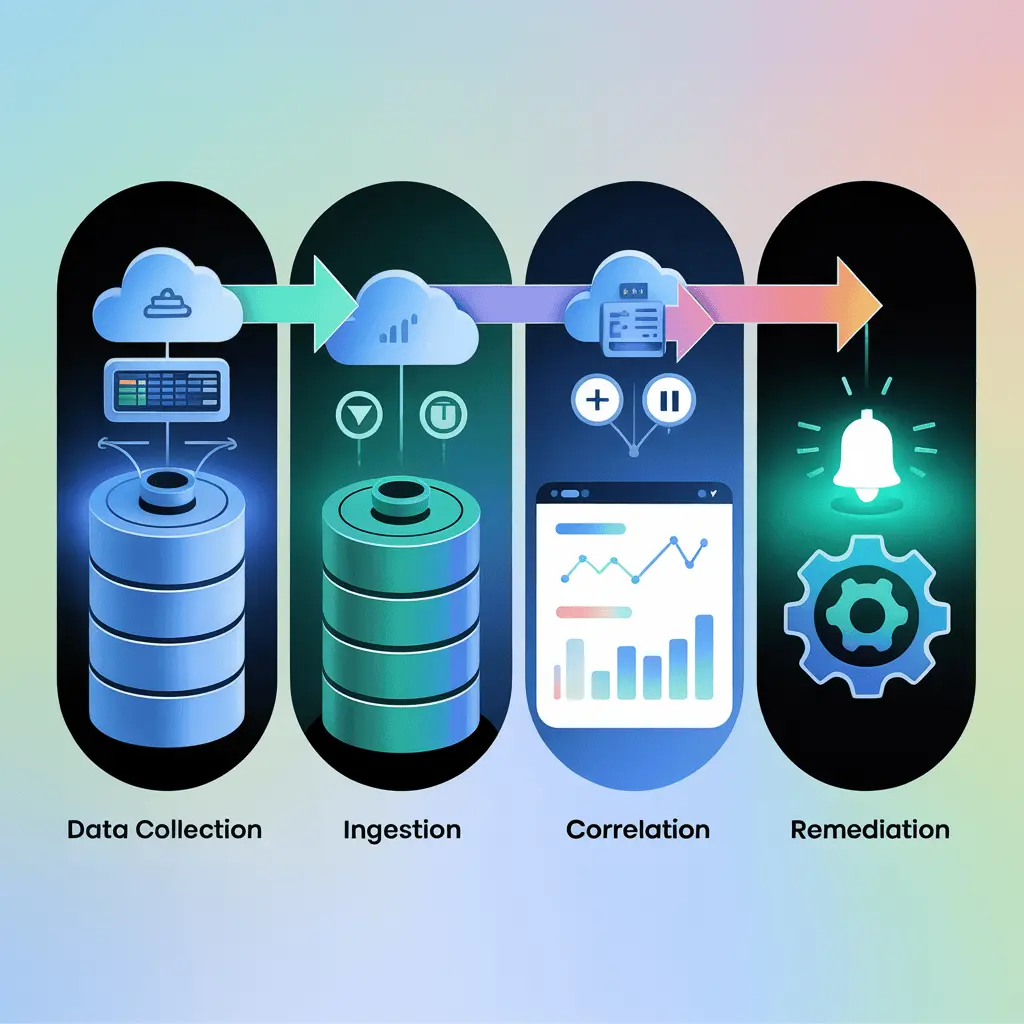 A step-by-step process on how cloud monitoring works