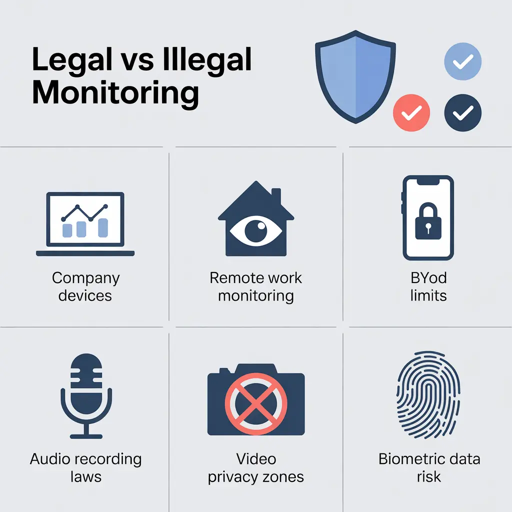 The legality aspects of Stealth monitoring