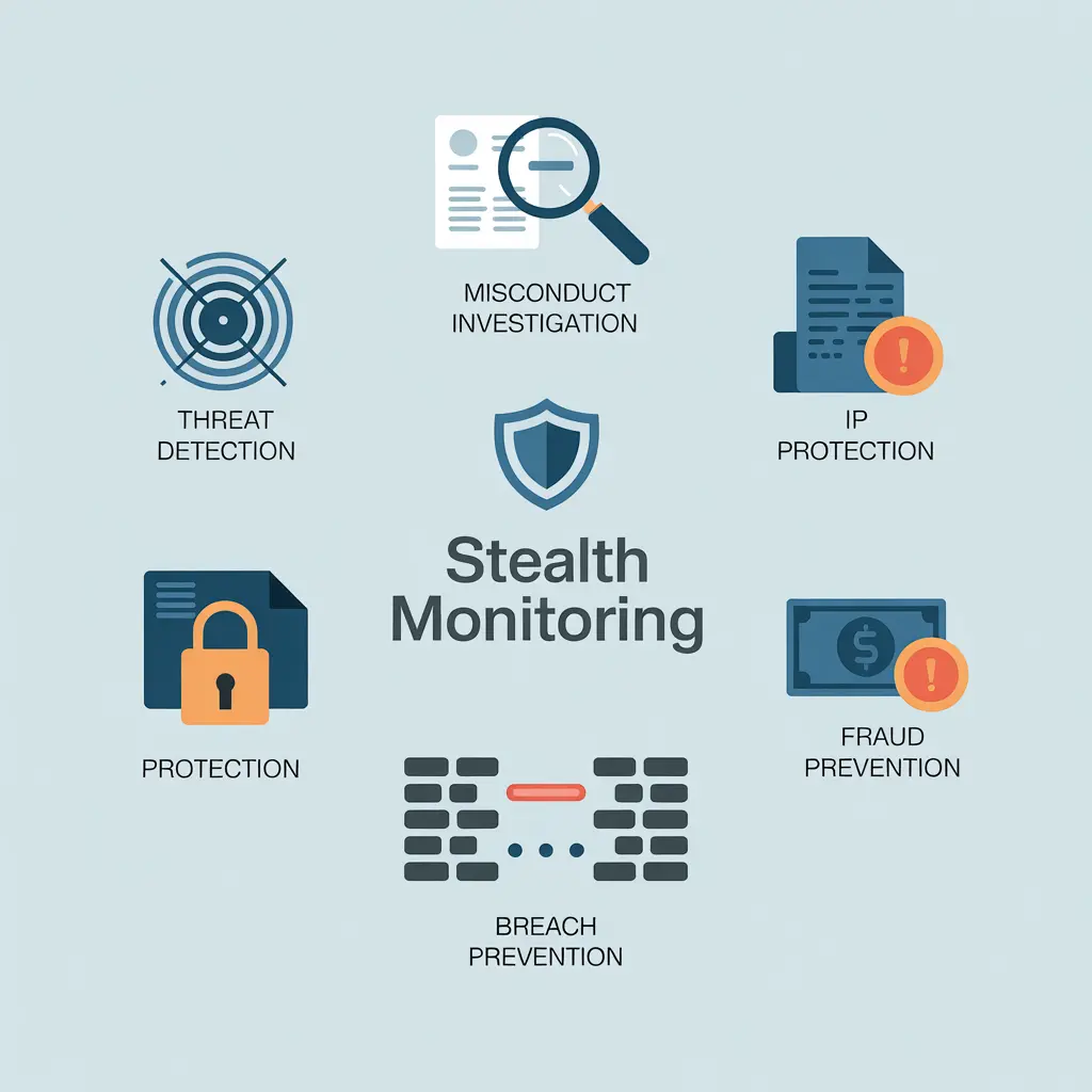 Usage of stealth monitoring