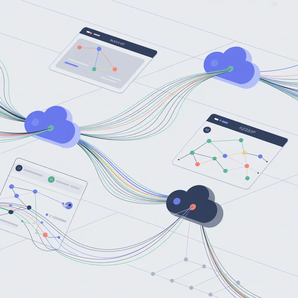 A network of virtual network monitoring