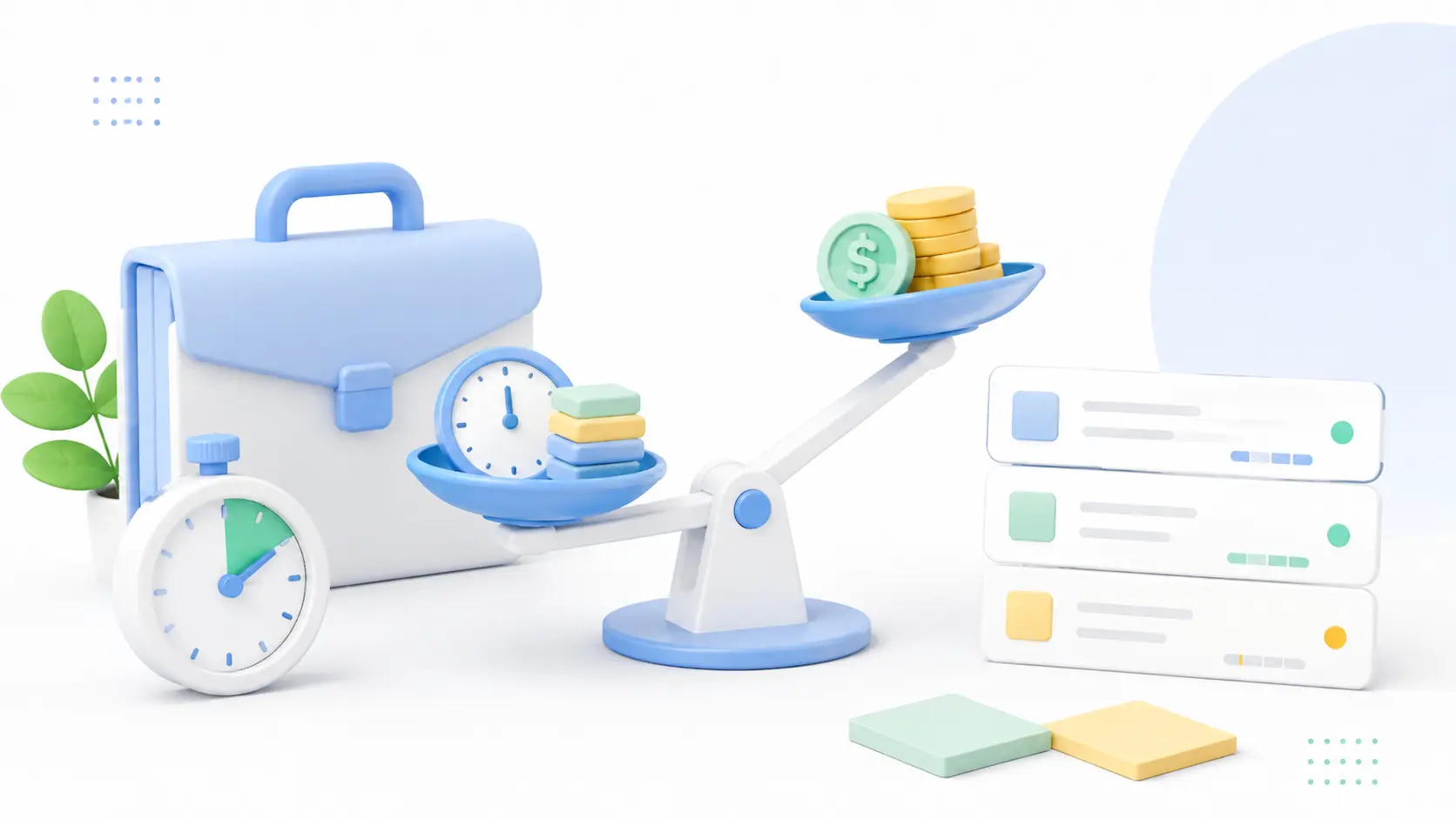 Time and revenue balance showing how to detect unprofitable projects.