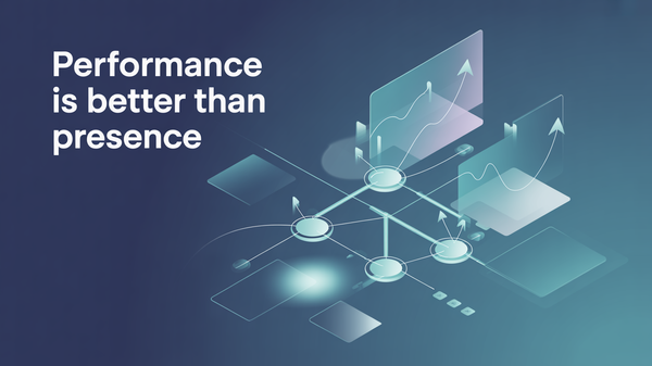 A flow of analytics and dashboards tracking performance.