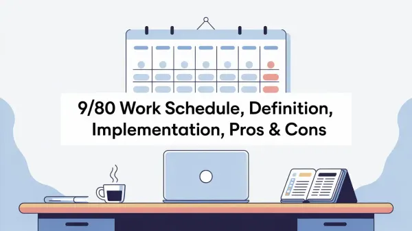 A work setup that represents a 9/80 work schedule