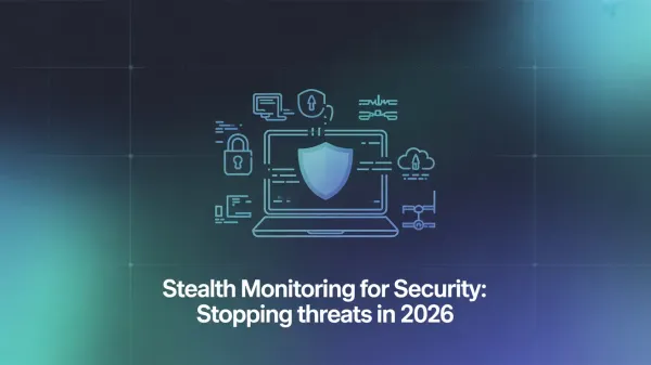 A secure laptop that is monitored by stealth surveillance
