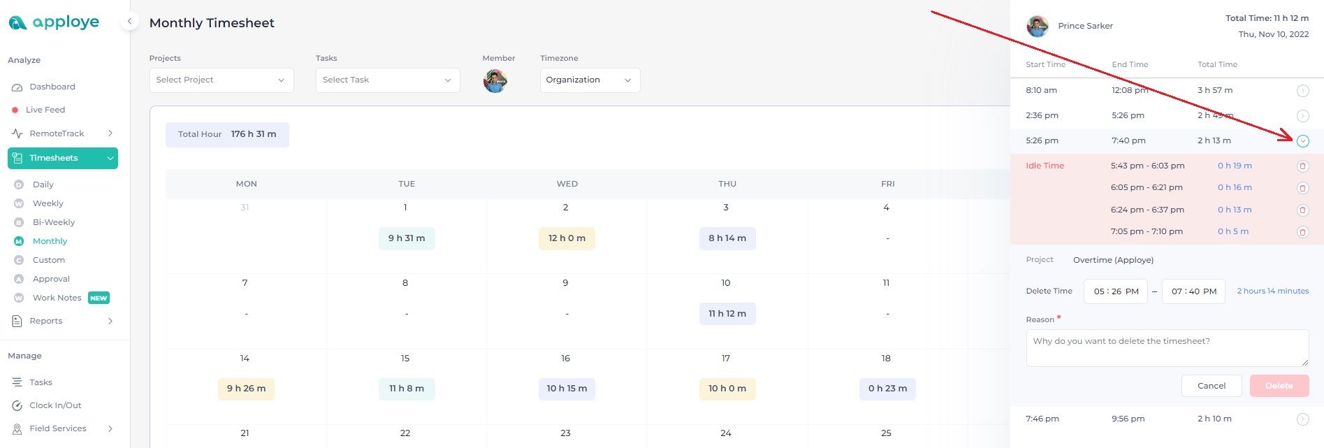 Idle Time Overview